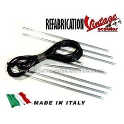 Baguettes de sol (jeu complet profilés + caoutchouc) Vespa ACMA 125 1953-55